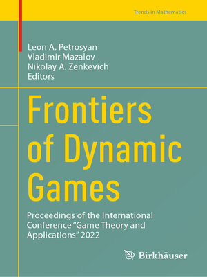cover image of Frontiers of Dynamic Games